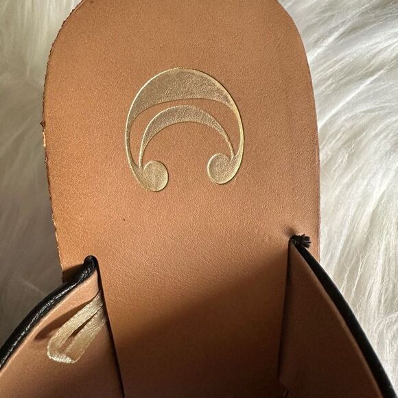 Charming Charlies black peep toe wedge cork heel - Picture 3 of 9